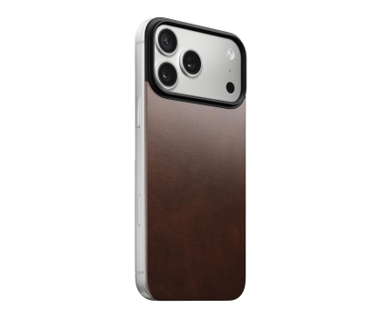 Etui do telefonów Nomad Magnetic Leather Back na iPhone 17 Pro Max MagSafe brown